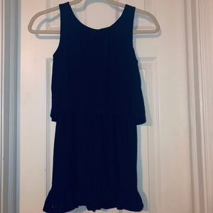 Justice Navy Blue Jumper Short Set